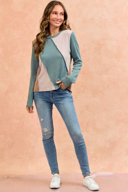 LMT4804-Bold and basic cut ou rib top