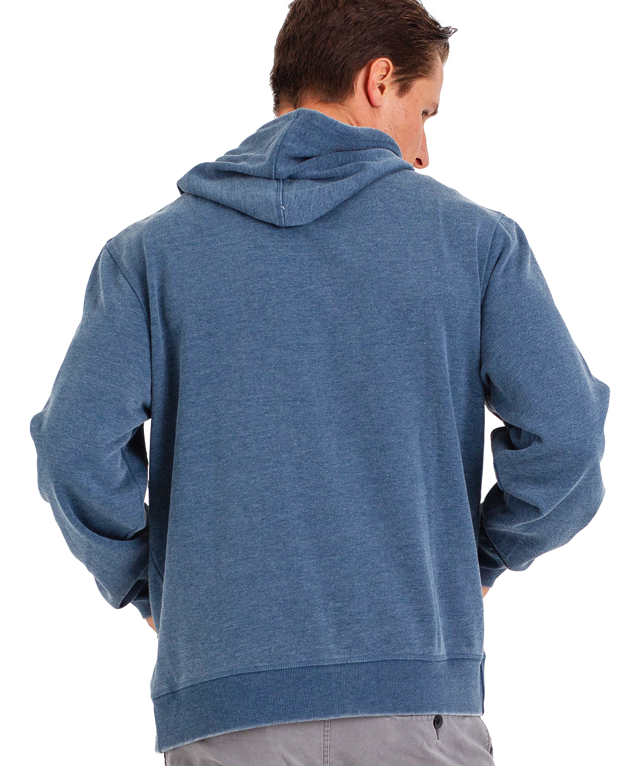 Unisex Fit Burnout Fleece Pullover Hoodie