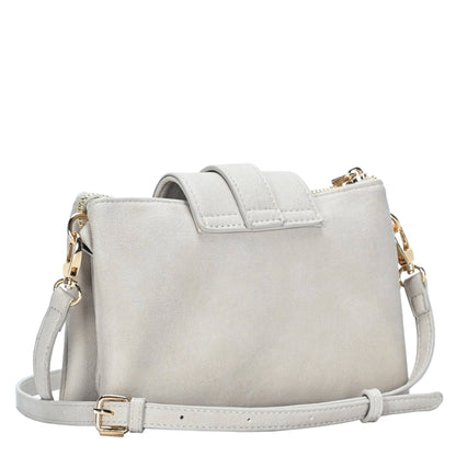 BGT48604 Tori Three Compartment Buckle Crossbody Bag: Bone