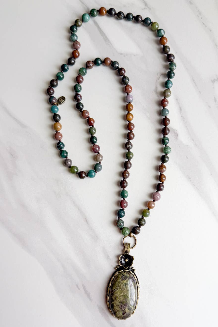 Florette Necklace- India Agate
