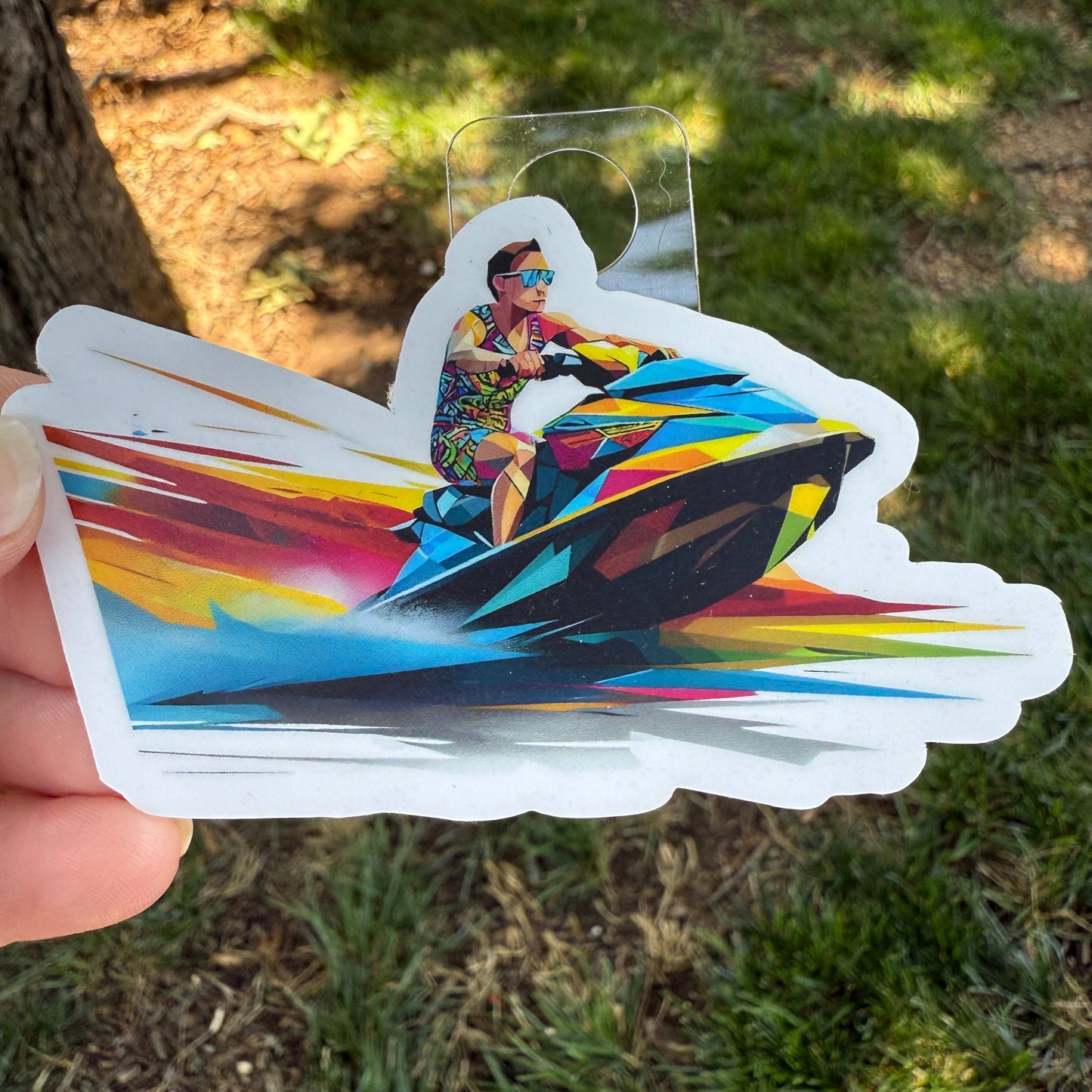 Jet Ski Adventure Sticker - 4" Vinyl Sticker