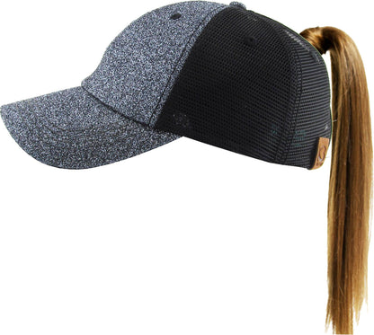 Glitter Meshback Baseball Cap