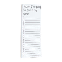 Today I'm going to give it my some funny to-do list pads