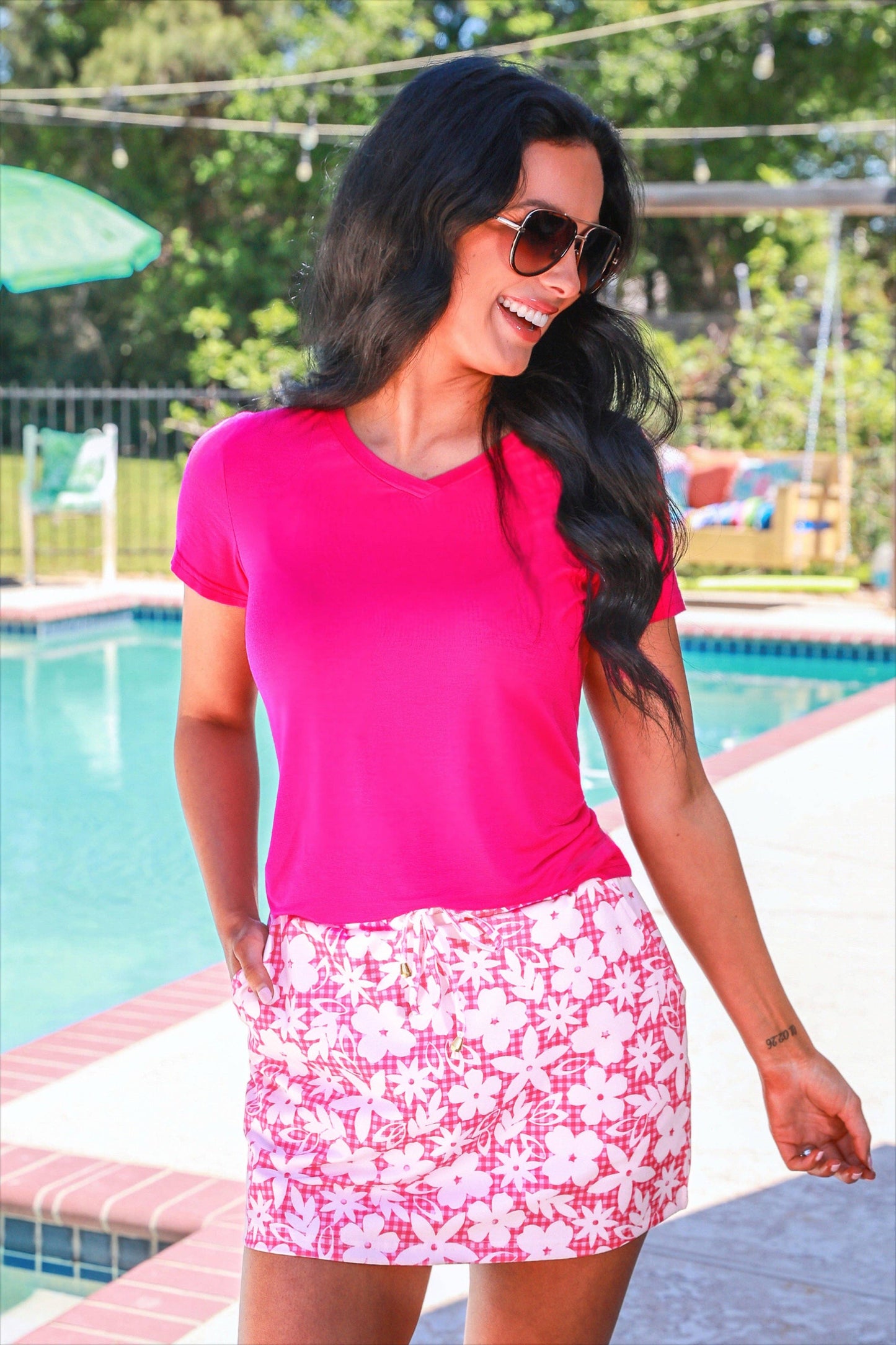 Gingham Garden Party Skort