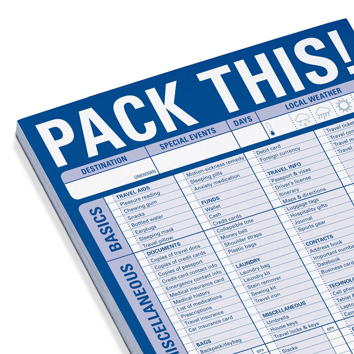 Pack This! Pad (Blue)