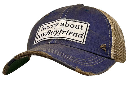 Sorry About My Boyfriend Trucker Hat Baseball Cap