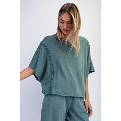 Rae Mode Mineral Washed Boxy Tee T0080