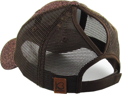 Glitter Meshback Baseball Cap