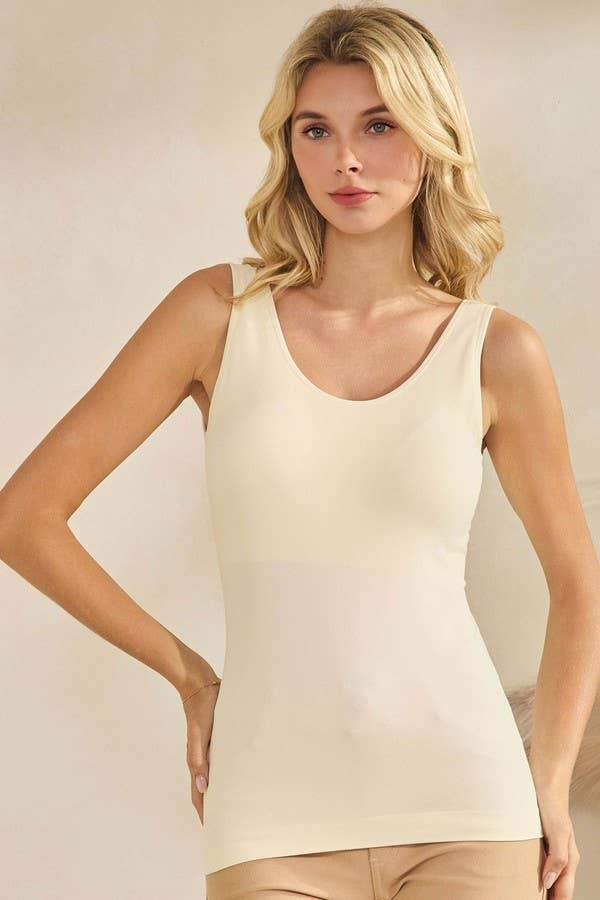 Yelete Seamless Reversible Tank w/ Built-In Bra