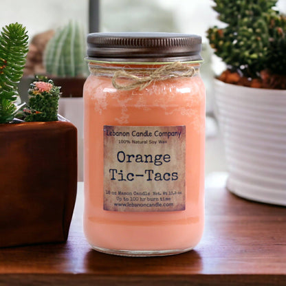 Orange Tic-Tacs Candle