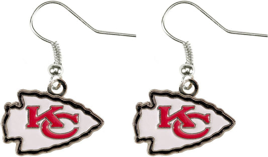 NFL Kansas City Chiefs Logo Dangle Earrings