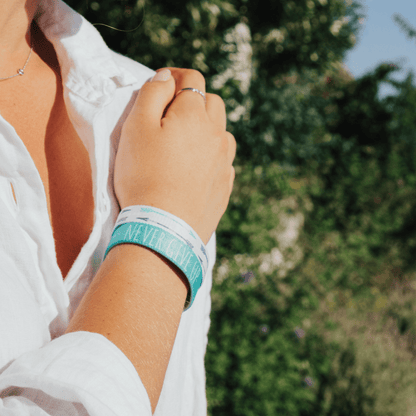 Never Give Up Interactive Affirmation Bracelet