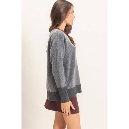 HYFVE Color block Visible Seam Sweater HF26E151