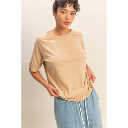 Hyfve DZ26A655 Acid Washed Boxy Tee
