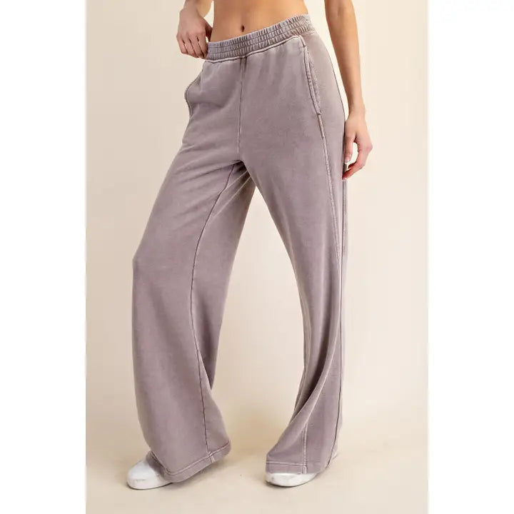 Rae Mode P6368 Mineral Washed Wide Leg Pants