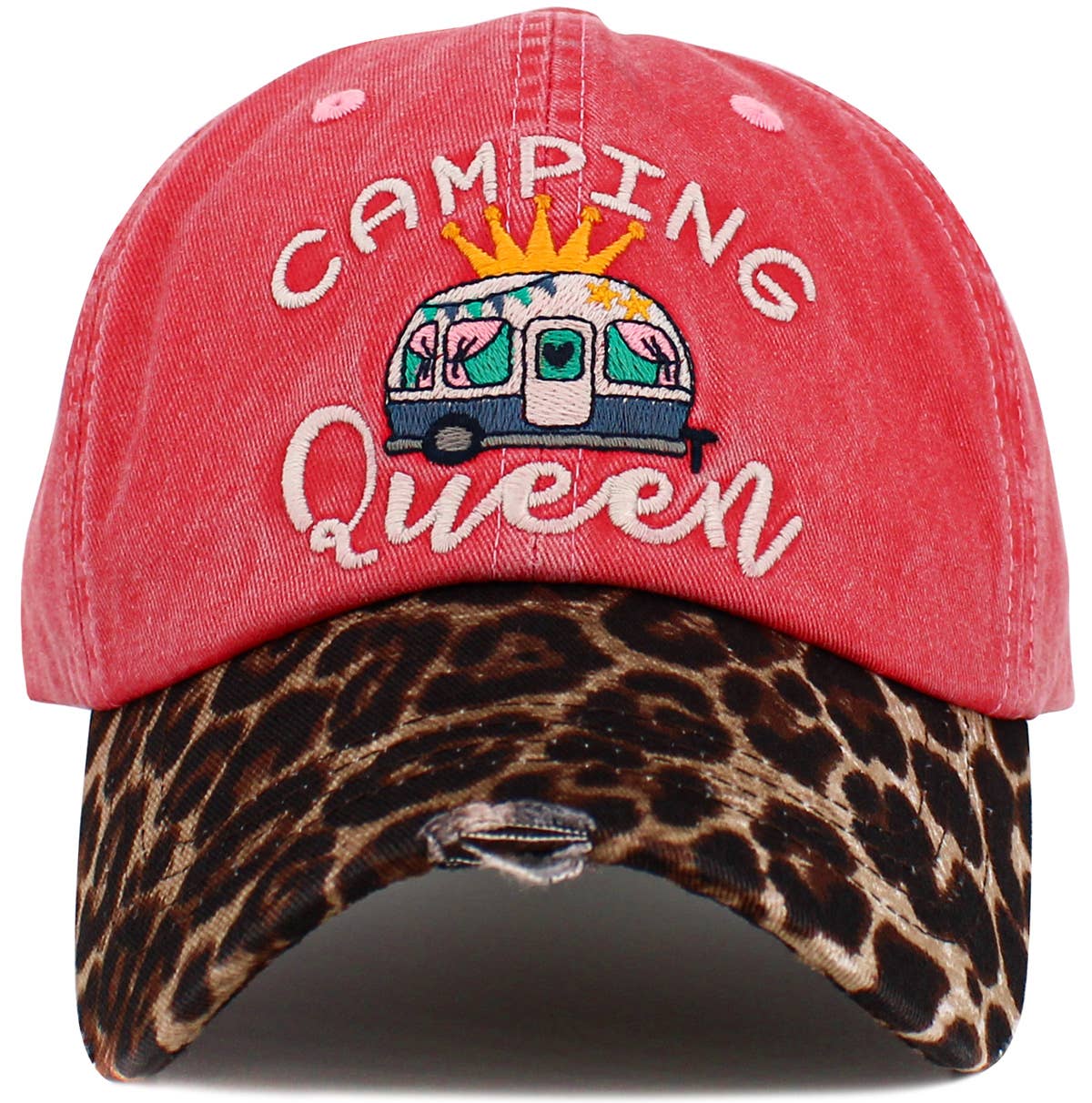 Camping Queen Vintage Ballcap: BLK