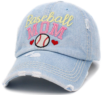Baseball Mom Washed Vintage Ballcap