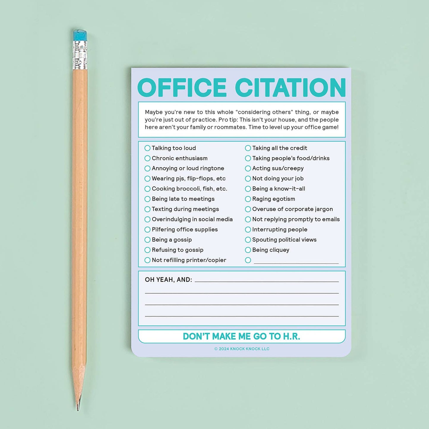 Office Citation Nifty Note (Pastel Version)