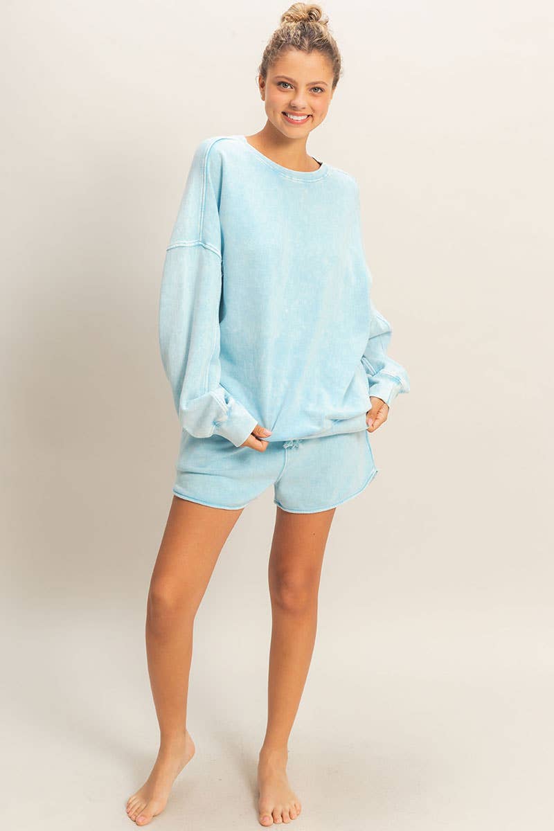 Hyfve DZ26A266 Relaxed Drawstring Shorts
