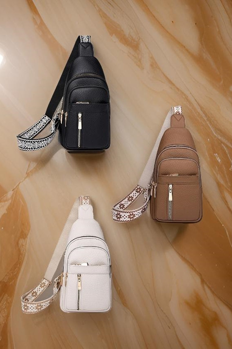 Vegan Crossbody Sling Chest Pack Bag