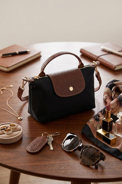Zenana Trendy Color Block Flap Mini Handbag Ua-209