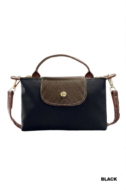 Zenana Trendy Color Block Flap Mini Handbag Ua-209