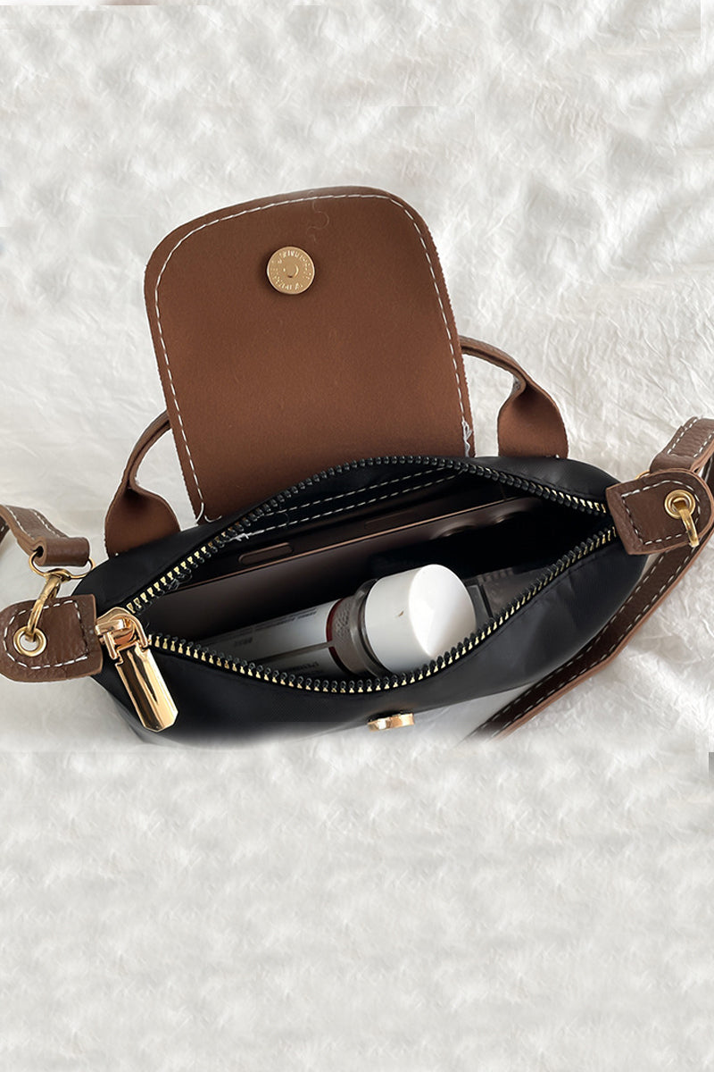 Zenana Trendy Color Block Flap Mini Handbag Ua-209