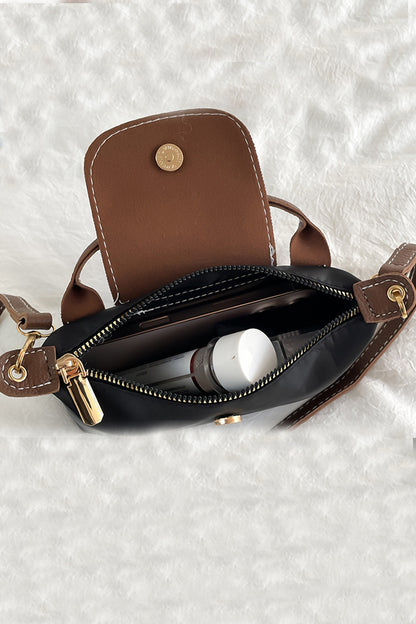 Zenana Trendy Color Block Flap Mini Handbag Ua-209