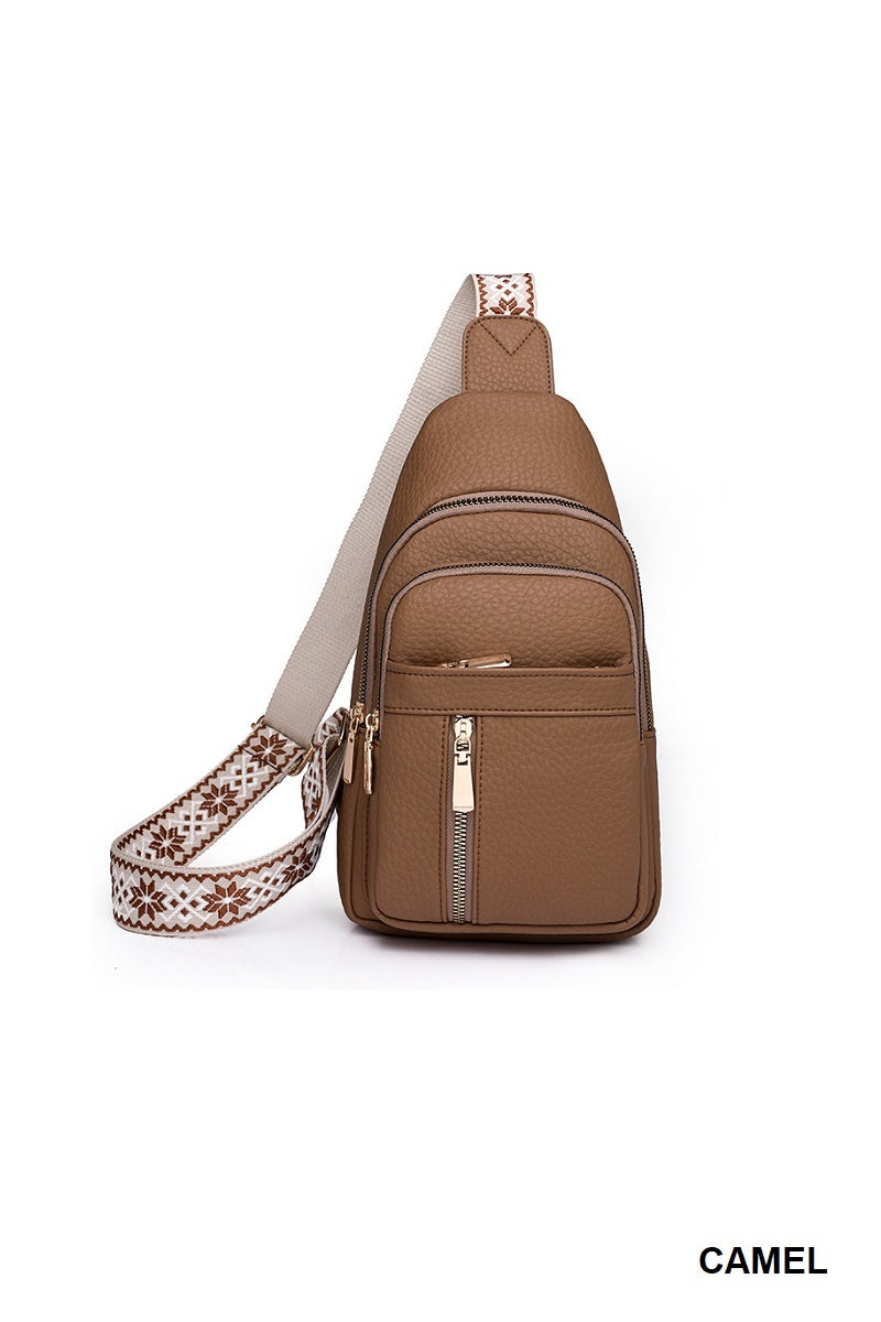 Vegan Crossbody Sling Chest Pack Bag