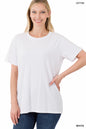 Cotton Boyfriend Round Neck Tee Shirt