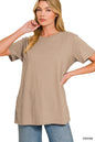 Zenana Cotton Short Sleeve Boyfriend Tee Shirt