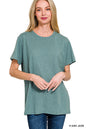 Cotton Boyfriend Round Neck Tee Shirt