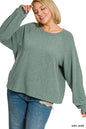 Zenana Slub Long Sleeve Top Shirt