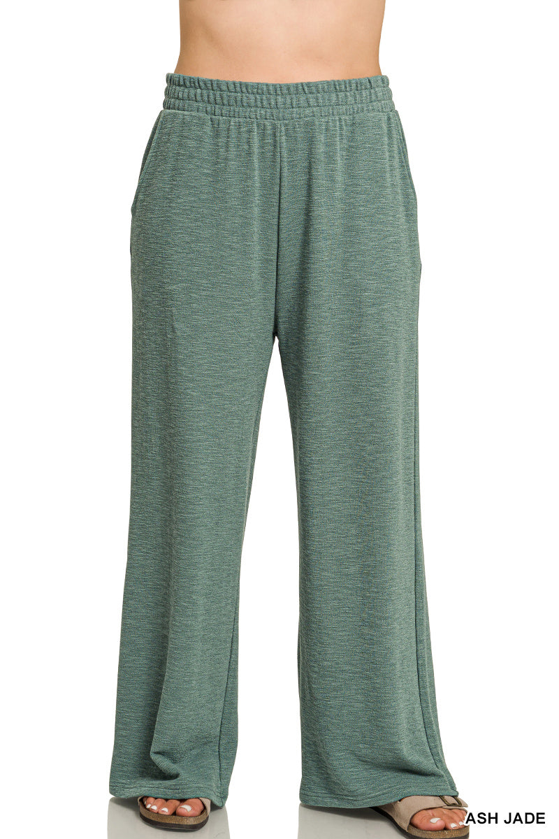 Zenana Cotton Slub Pants