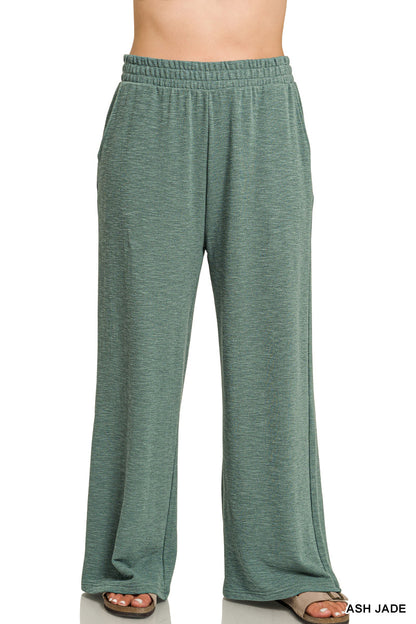 Zenana Slub Pants 3473