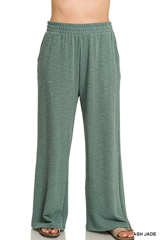 Zenana Slub Pants 3473