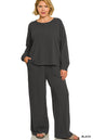 Zenana Slub Long Sleeve Top Shirt