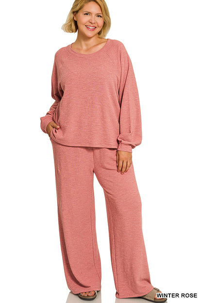 Zenana Cotton Slub Pants