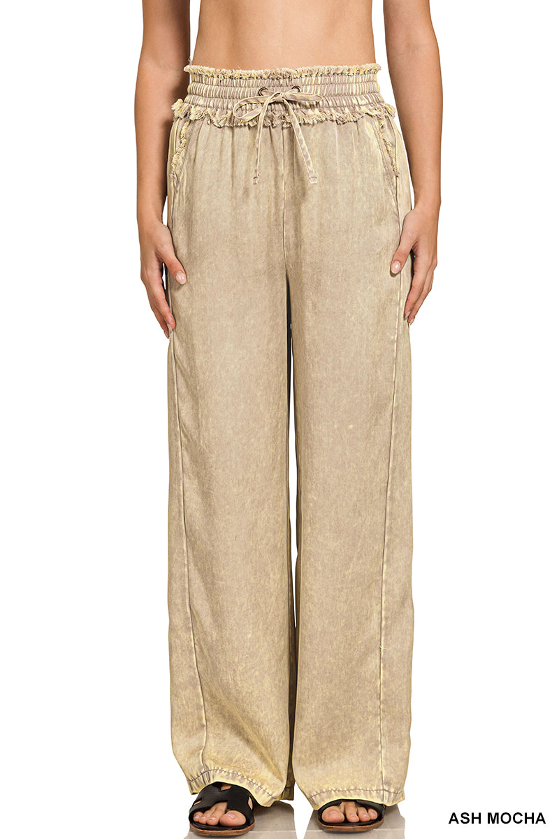 🌿 Washed Tencel Drawstring Pants