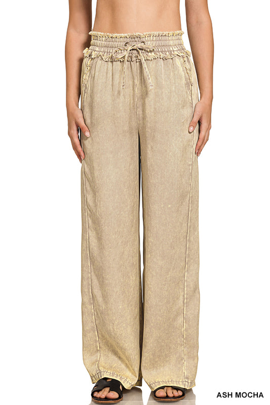 🌿 Washed Tencel Drawstring Pants