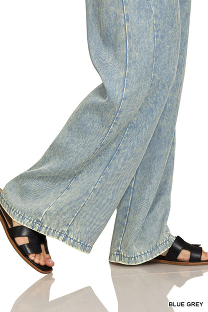 🌿 Washed Tencel Drawstring Pants