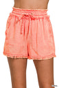 🌿 Tencel Mineral Washed Drawstring Shorts