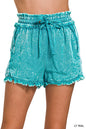 🌿 Tencel Mineral Washed Drawstring Shorts