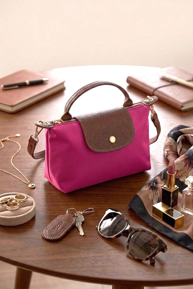 Zenana Trendy Color Block Flap Mini Handbag Ua-209