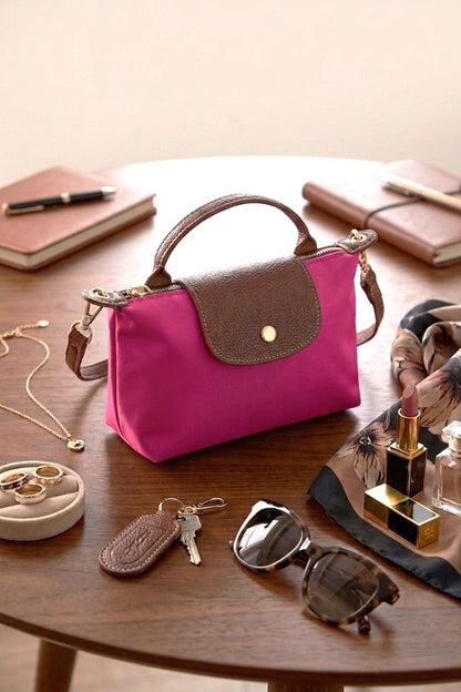 Zenana Trendy Color Block Flap Mini Handbag Ua-209