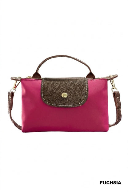 Zenana Trendy Color Block Flap Mini Handbag Ua-209