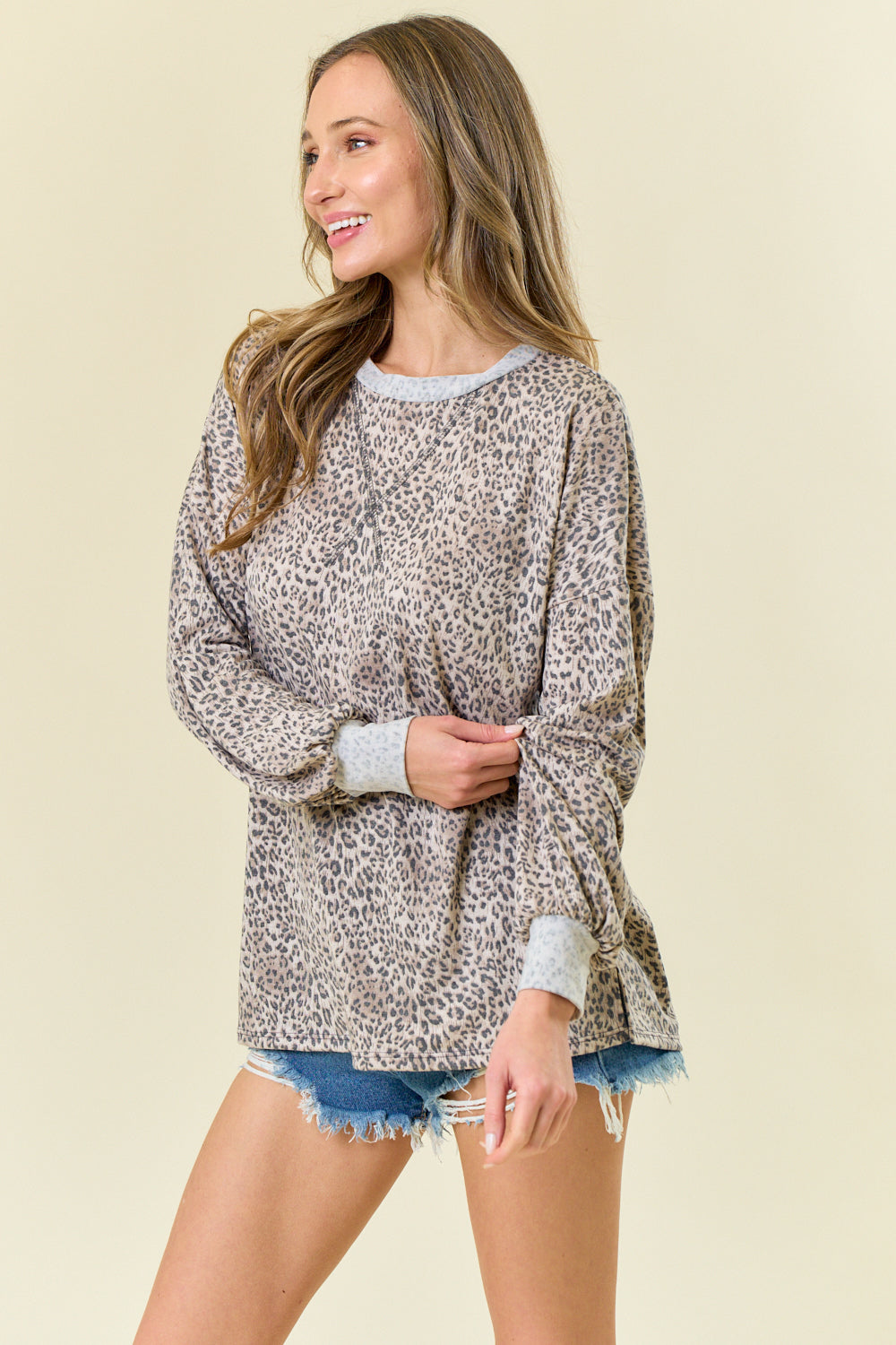 Hang With Me Leopard Print Top Shirt