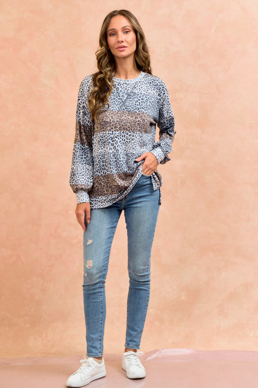 Amelie animal print leopard Top Shirt