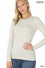 Brushed Microfiber Long Sleeve Round Neck Basic Tee T Shirt