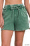 Acid Wash Fleece Drawstring Shorts with pockets Zenana